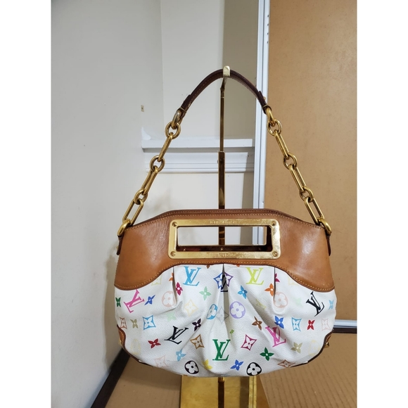 LOUIS VUITTON White Monogram Multicolore Judy PM Bag - Picture 2 of 13